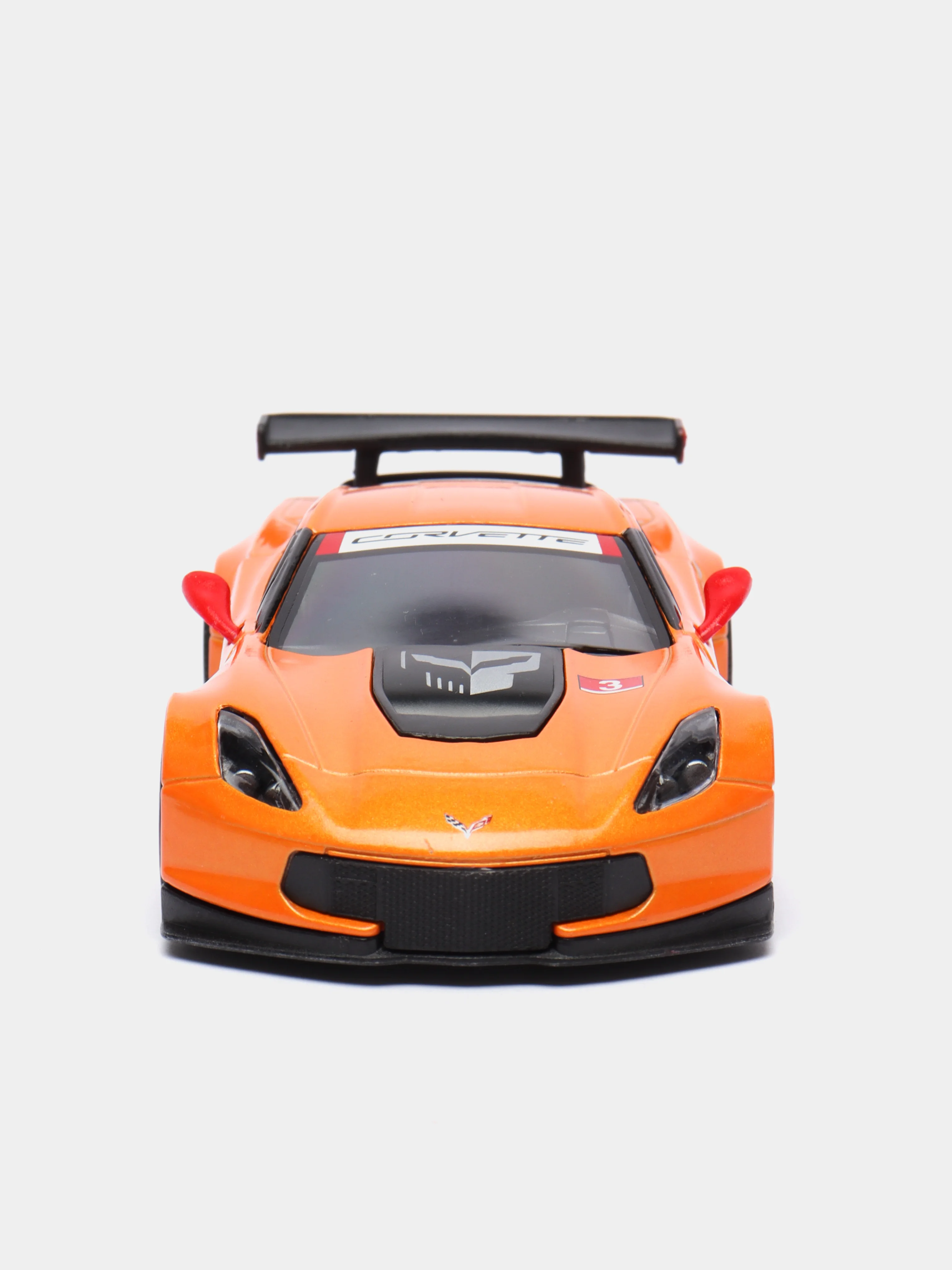 Оранжевый металлическая машинка 1:36 Corvette C7.R 2016 Race Car KT5397D