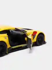 Желтый металлическая машинка 1:36 Corvette C7.R 2016 Race Car KT5397D
