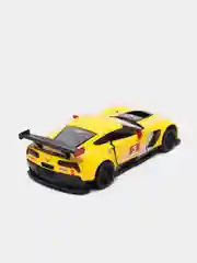 Желтый металлическая машинка 1:36 Corvette C7.R 2016 Race Car KT5397D