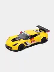 Желтый металлическая машинка 1:36 Corvette C7.R 2016 Race Car KT5397D