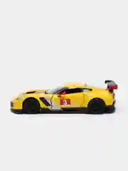 Желтый металлическая машинка 1:36 Corvette C7.R 2016 Race Car KT5397D