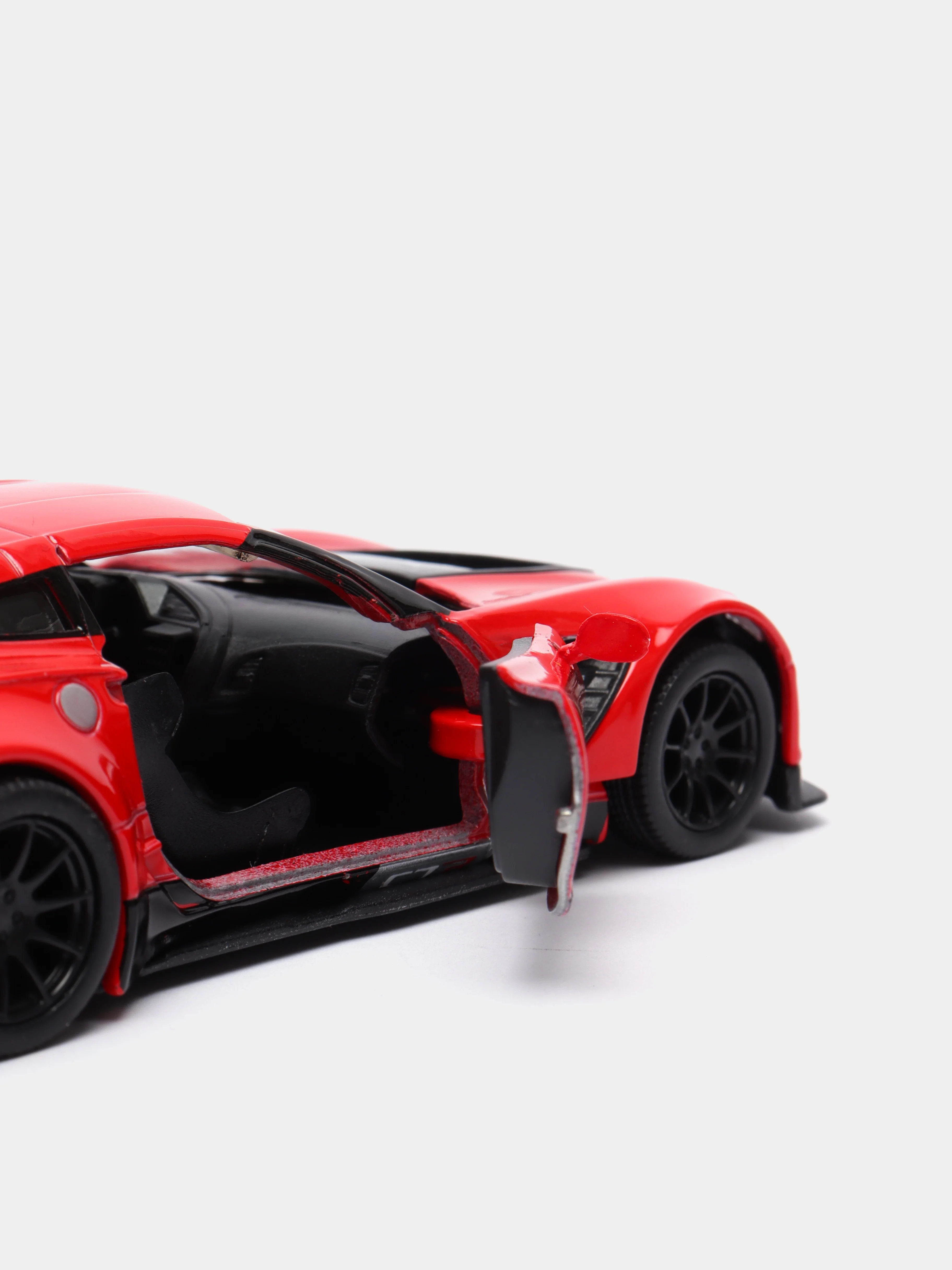 Красный металлическая машинка 1:36 Corvette C7.R 2016 Race Car KT5397D