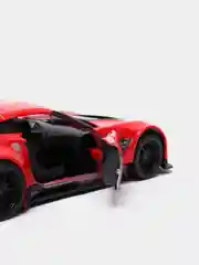 Красный металлическая машинка 1:36 Corvette C7.R 2016 Race Car KT5397D