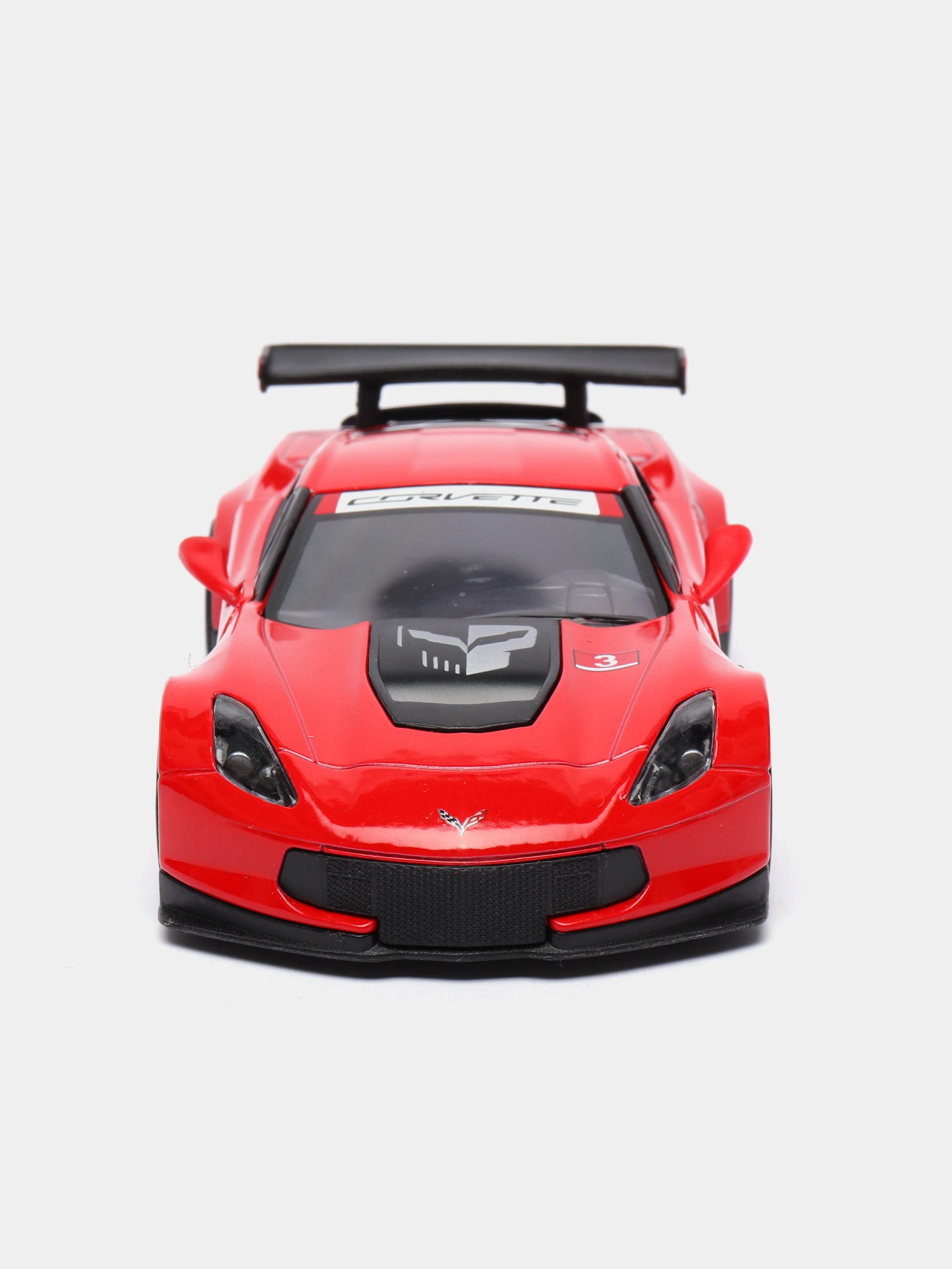 Красный металлическая машинка 1:36 Corvette C7.R 2016 Race Car KT5397D