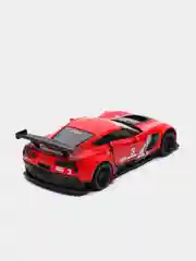 Красный металлическая машинка 1:36 Corvette C7.R 2016 Race Car KT5397D