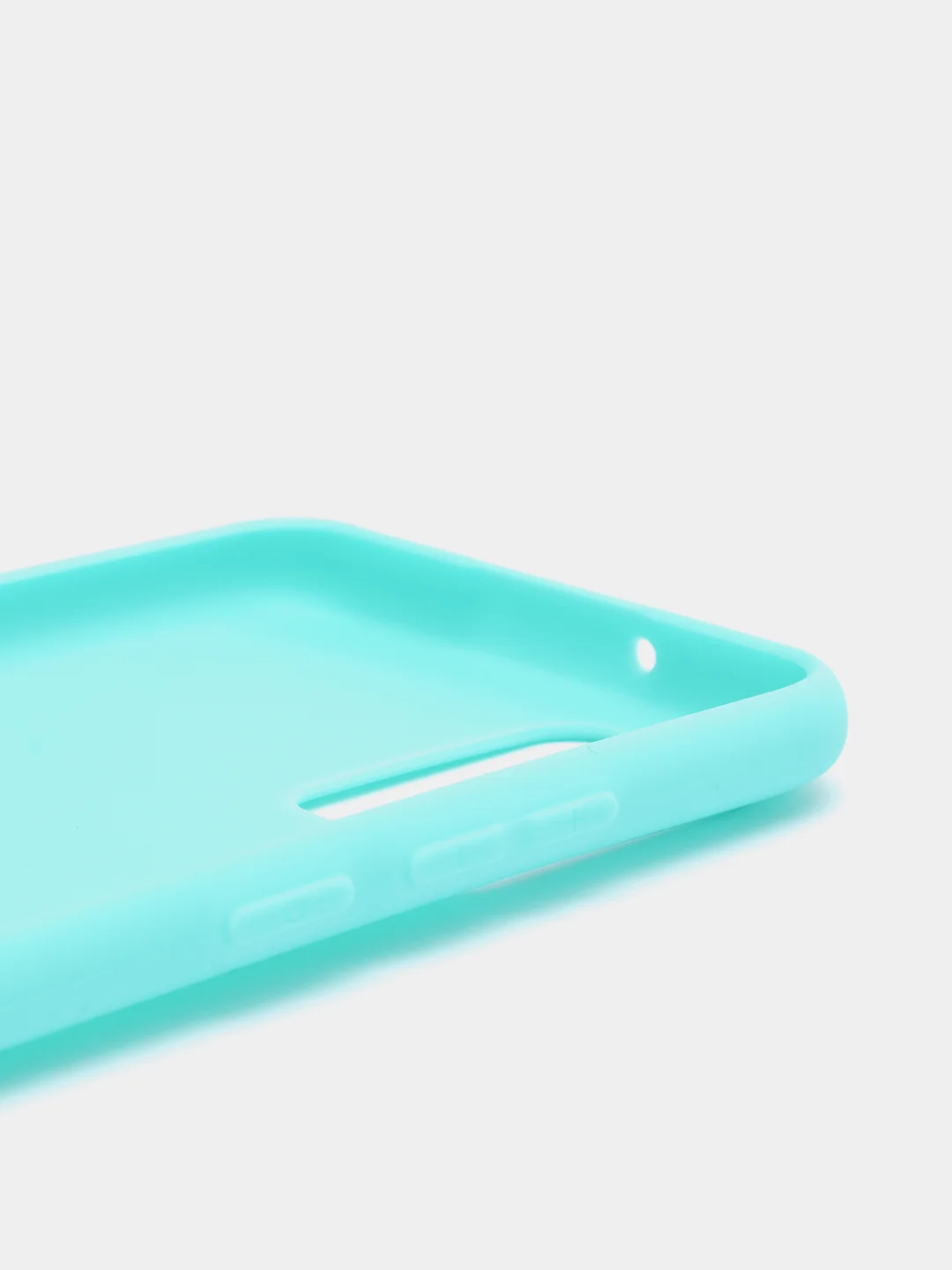 Бирюзовый чехол для Samsung Galaxy A02s, Самсунг Галакси А02с силиконовый цветной