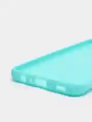 Бирюзовый чехол для Samsung Galaxy A02s, Самсунг Галакси А02с силиконовый цветной