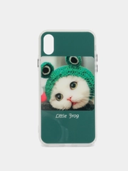 Чехол для iPhone X iPhone XS стекло и силикон