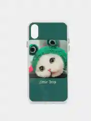 Лайм чехол для iPhone X iPhone XS стекло и силикон