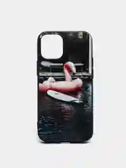 Коралловый меланж яркий чехол, цветные принты-картинки iPhone 5S/SE/6/6S/7/8/Plus/X/XS/XR/11/12/Mini/Pro/Max