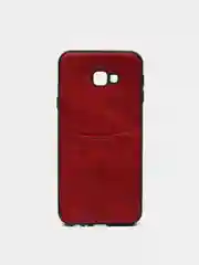 Красный чехол из эко кожи с карманом на Samsung J2 Core J2 Pro J6 J4 Core J4 Plus J4 J6 Plus J8