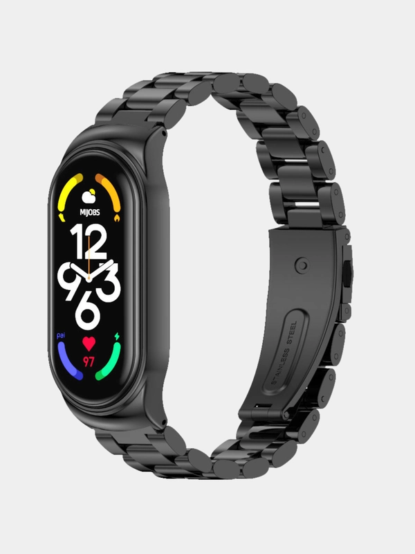 Металлический ремешок для Xiaomi Mi Band 7 стальной фитнес браслет