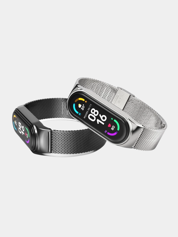 Металлический ремешок для фитнес часов Xiaomi Mi Band 7сяоми ми банд