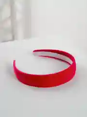 Розовый ободок бархатный для волос
