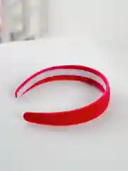 Розовый ободок бархатный для волос