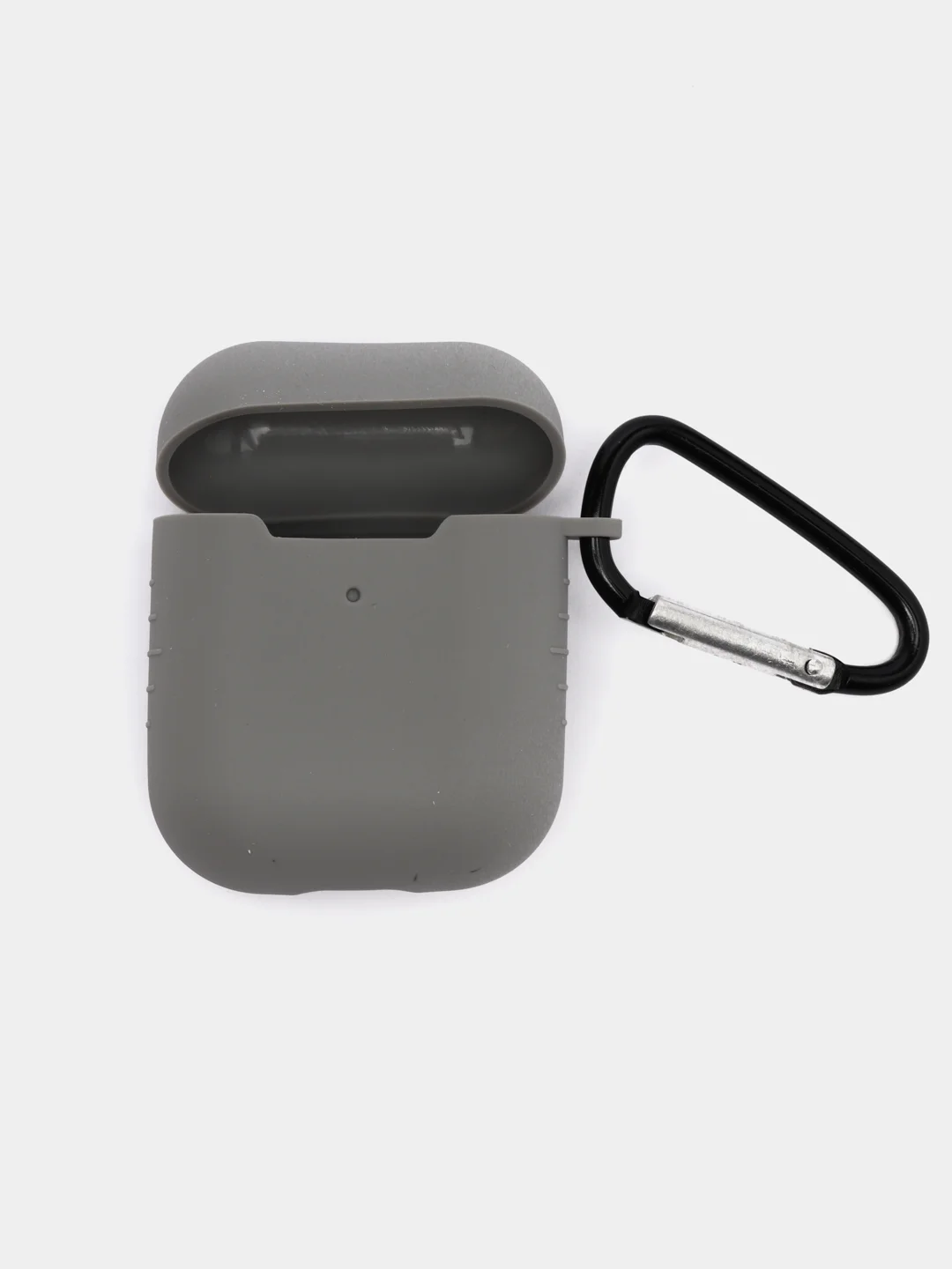 Серый силиконовый чехол для беспроводных наушников AirPods 1, AirPods 2