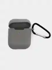 Серый силиконовый чехол для беспроводных наушников AirPods 1, AirPods 2
