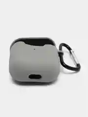 Серый силиконовый чехол для беспроводных наушников AirPods 1, AirPods 2