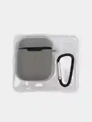 Серый силиконовый чехол для беспроводных наушников AirPods 1, AirPods 2