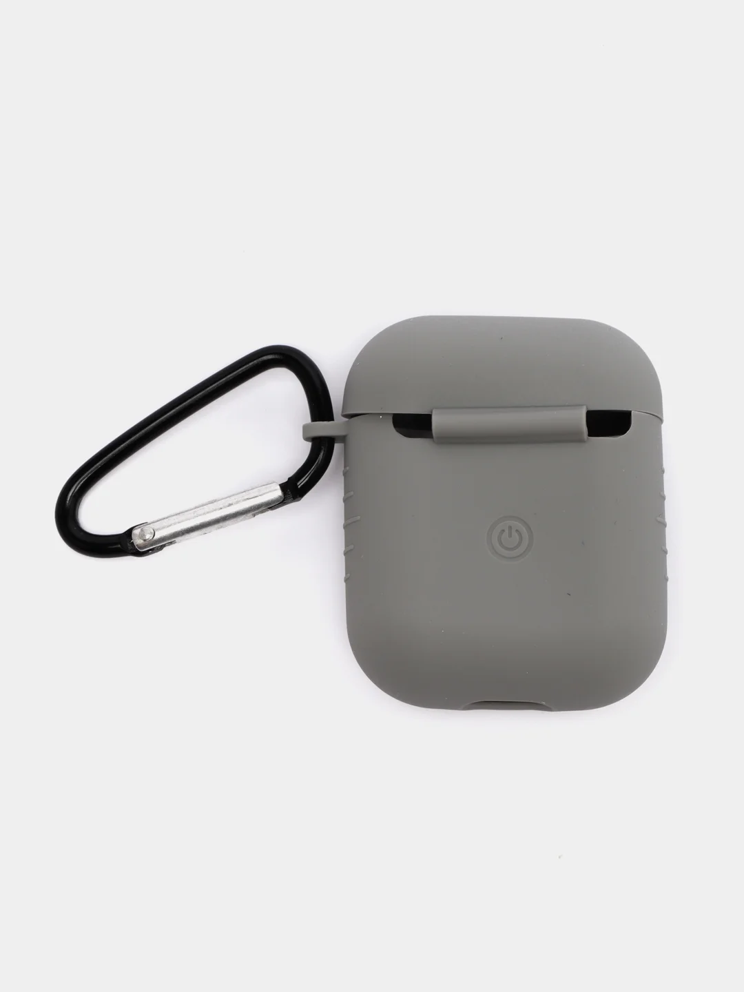 Серый силиконовый чехол для беспроводных наушников AirPods 1, AirPods 2
