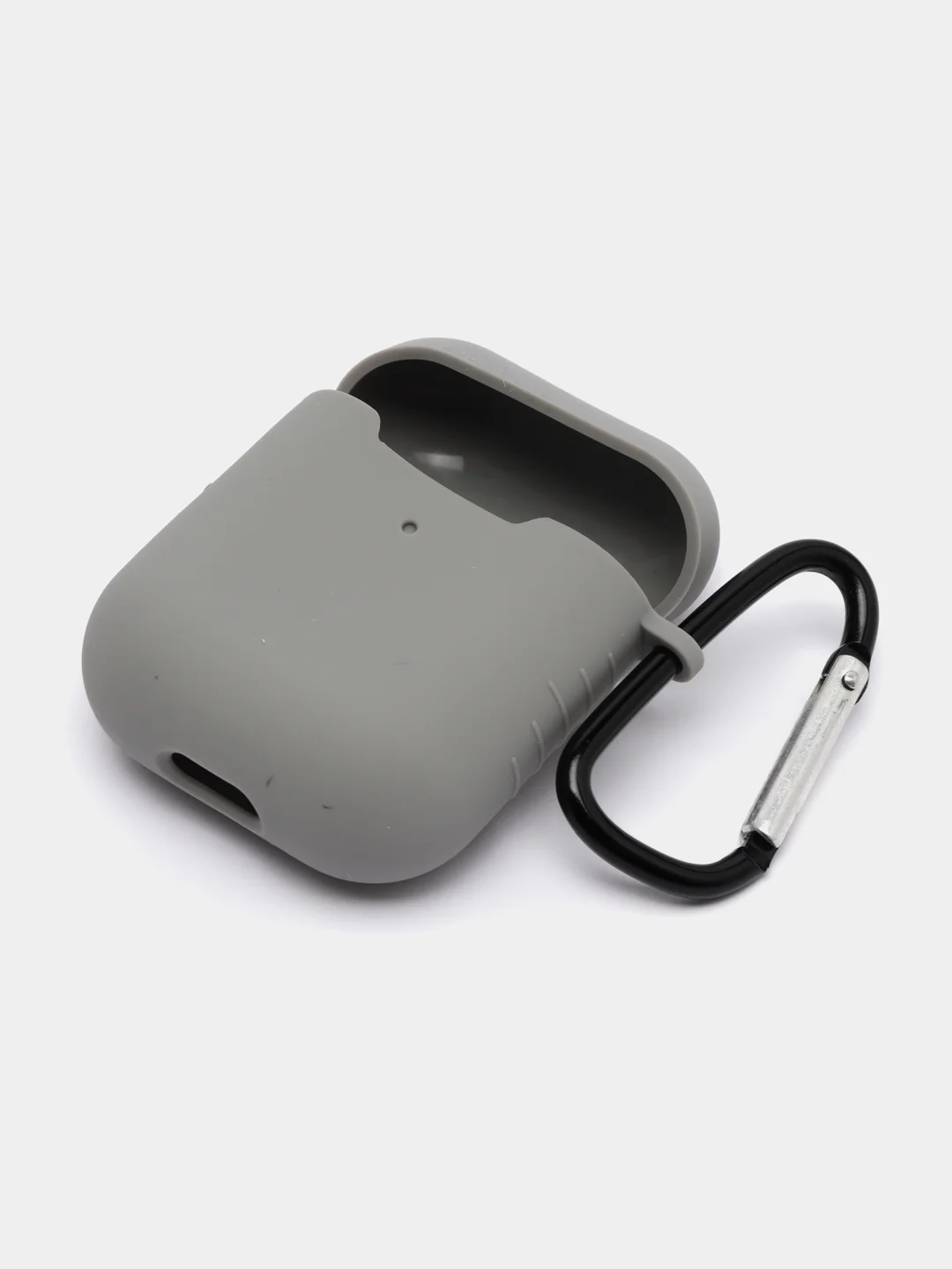 Серый силиконовый чехол для беспроводных наушников AirPods 1, AirPods 2