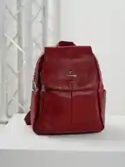 Бордовый рюкзак женский кожаный
