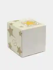 Бирюзовый деревянный подсвечник КУБ