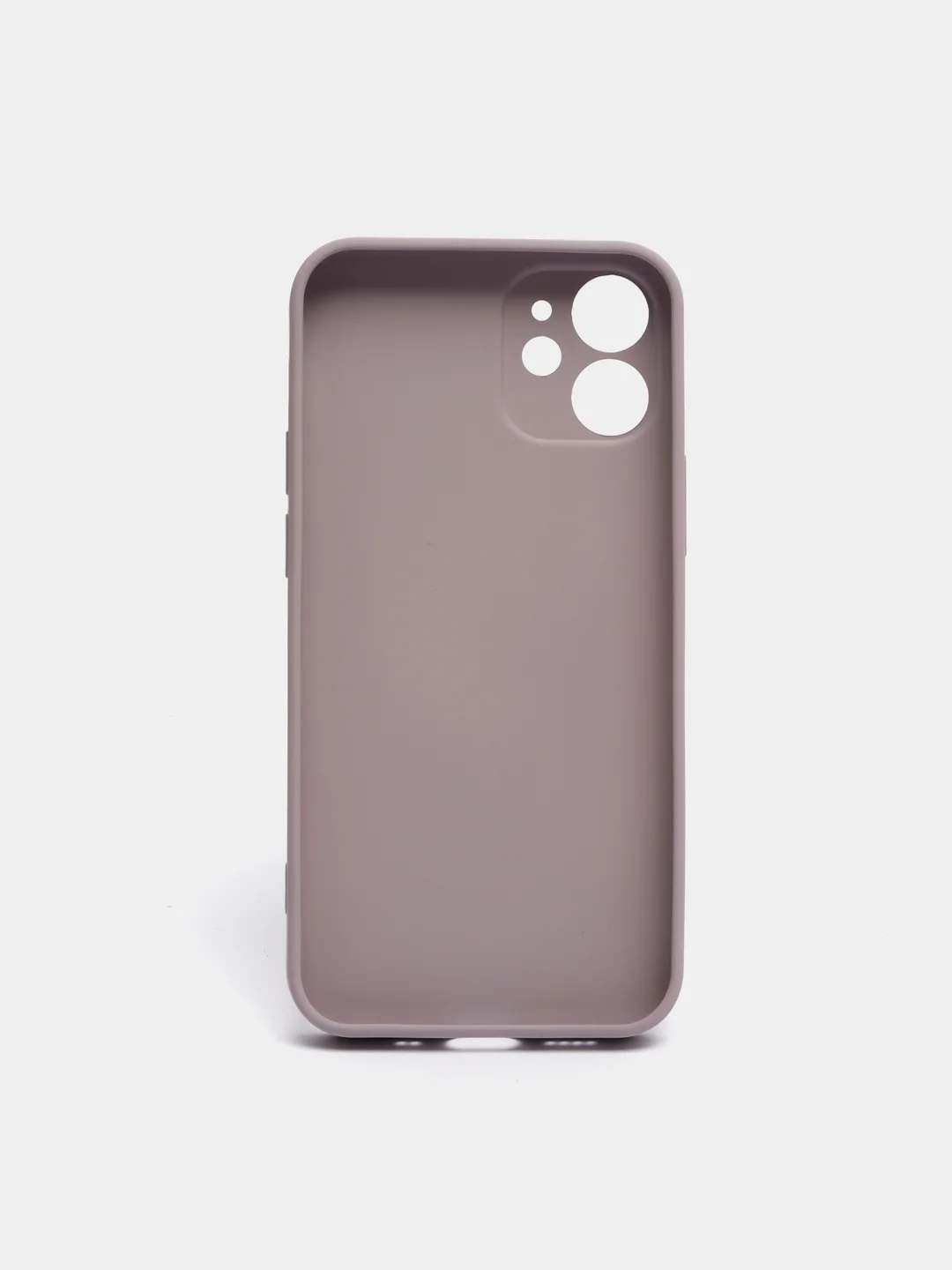 Сиреневый чехол для iPhone Xr/ 11/ 12/ mini/ Pro/ ProMax, силиконовый со стеклянной панелью