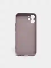 Сиреневый чехол для iPhone Xr/ 11/ 12/ mini/ Pro/ ProMax, силиконовый со стеклянной панелью