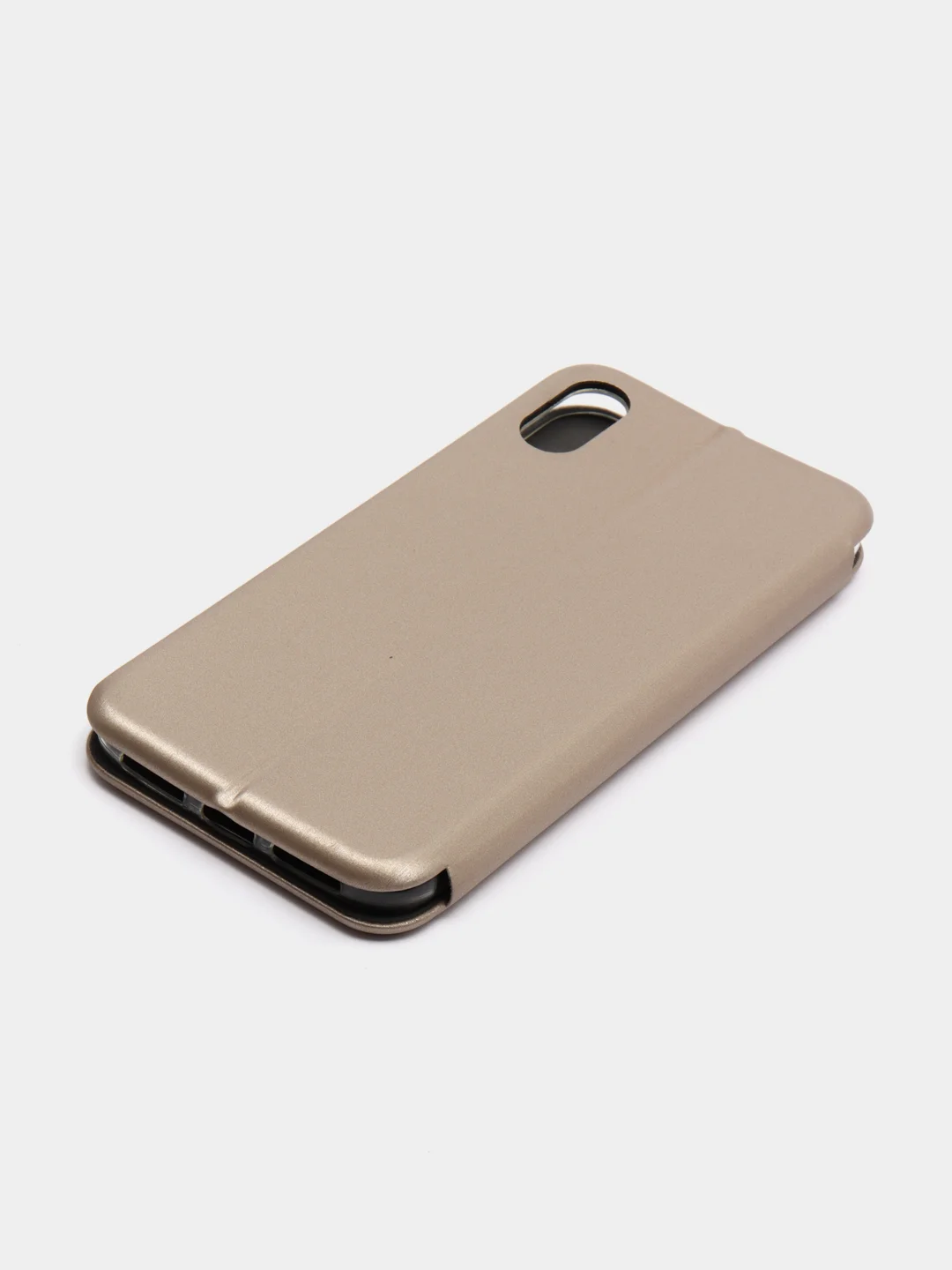 Золотой чехол-книжка для iPhone X / XS / XS Max