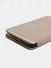 Золотой чехол-книжка для iPhone X / XS / XS Max