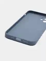 Серый чехол для iPhone Xr/ 11/ 12/ mini/ Pro/ ProMax, силиконовый со стеклянной панелью