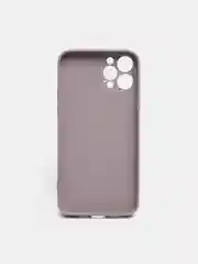 Сиреневый чехол для iPhone Xr/ 11/ 12/ mini/ Pro/ ProMax, силиконовый со стеклянной панелью