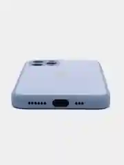 Серый чехол для iPhone Xr/ 11/ 12/ mini/ Pro/ ProMax, силиконовый со стеклянной панелью