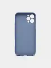 Серый чехол для iPhone Xr/ 11/ 12/ mini/ Pro/ ProMax, силиконовый со стеклянной панелью