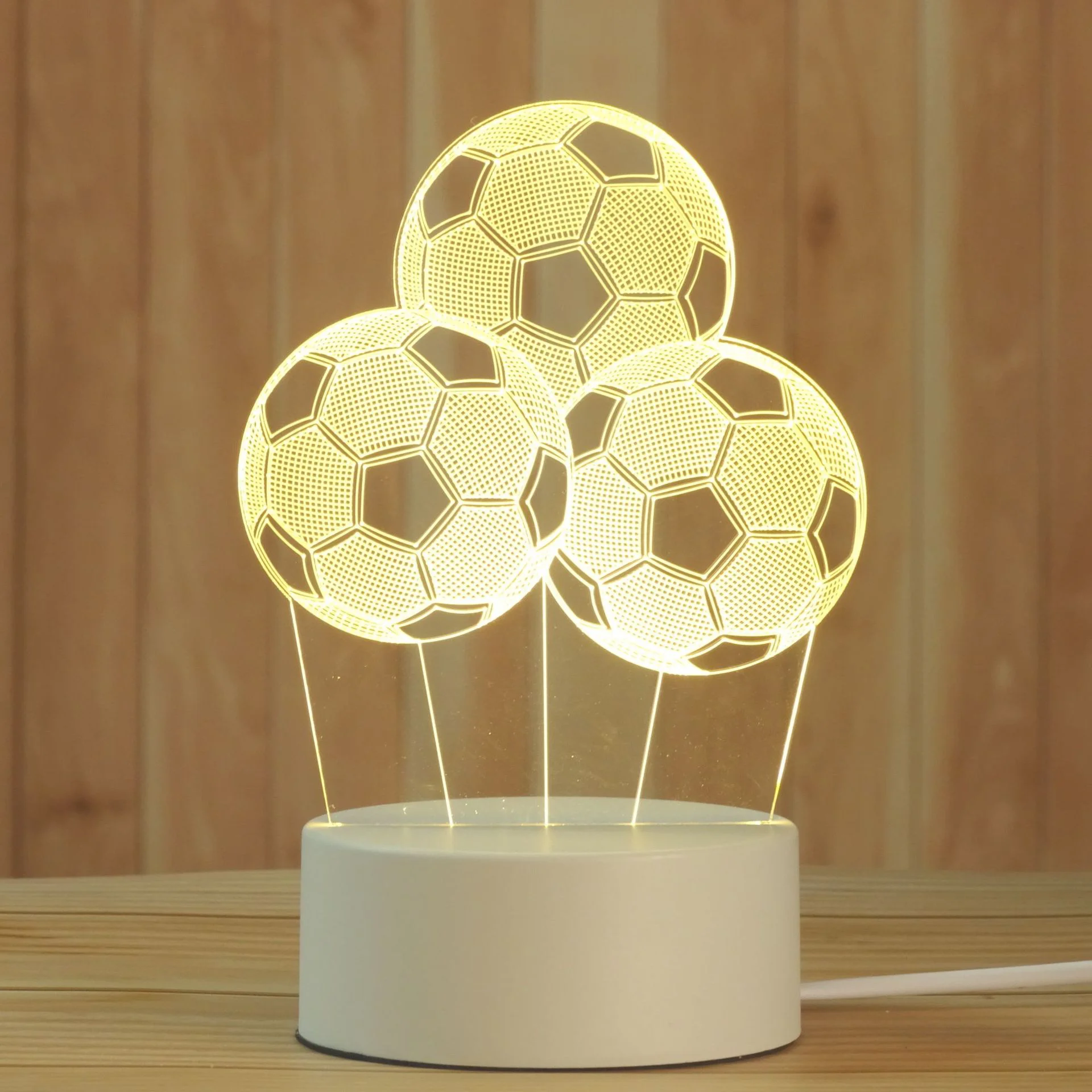 Бежевый детский ночник LED