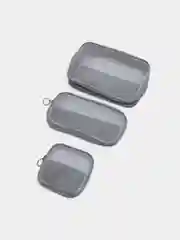 Серый набор дорожных косметичек, 3 штуки