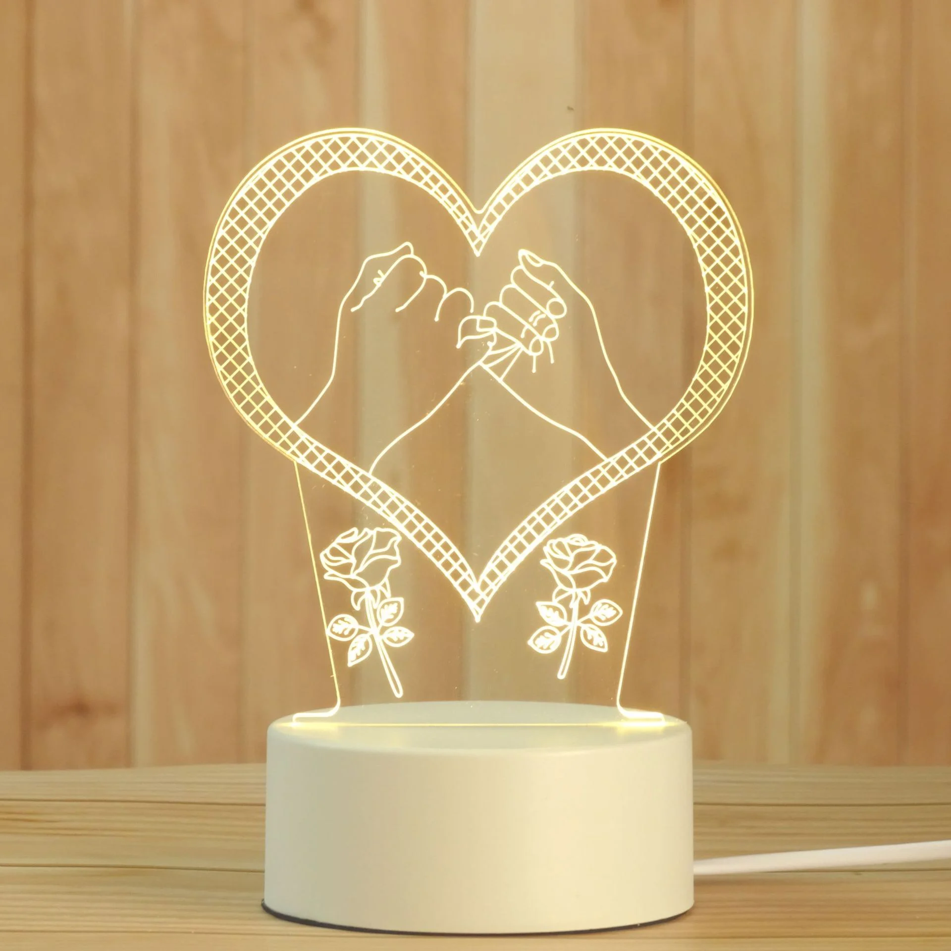 Бирюзовый детский ночник LED