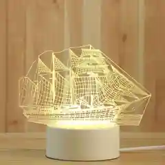 Горчичный детский ночник LED
