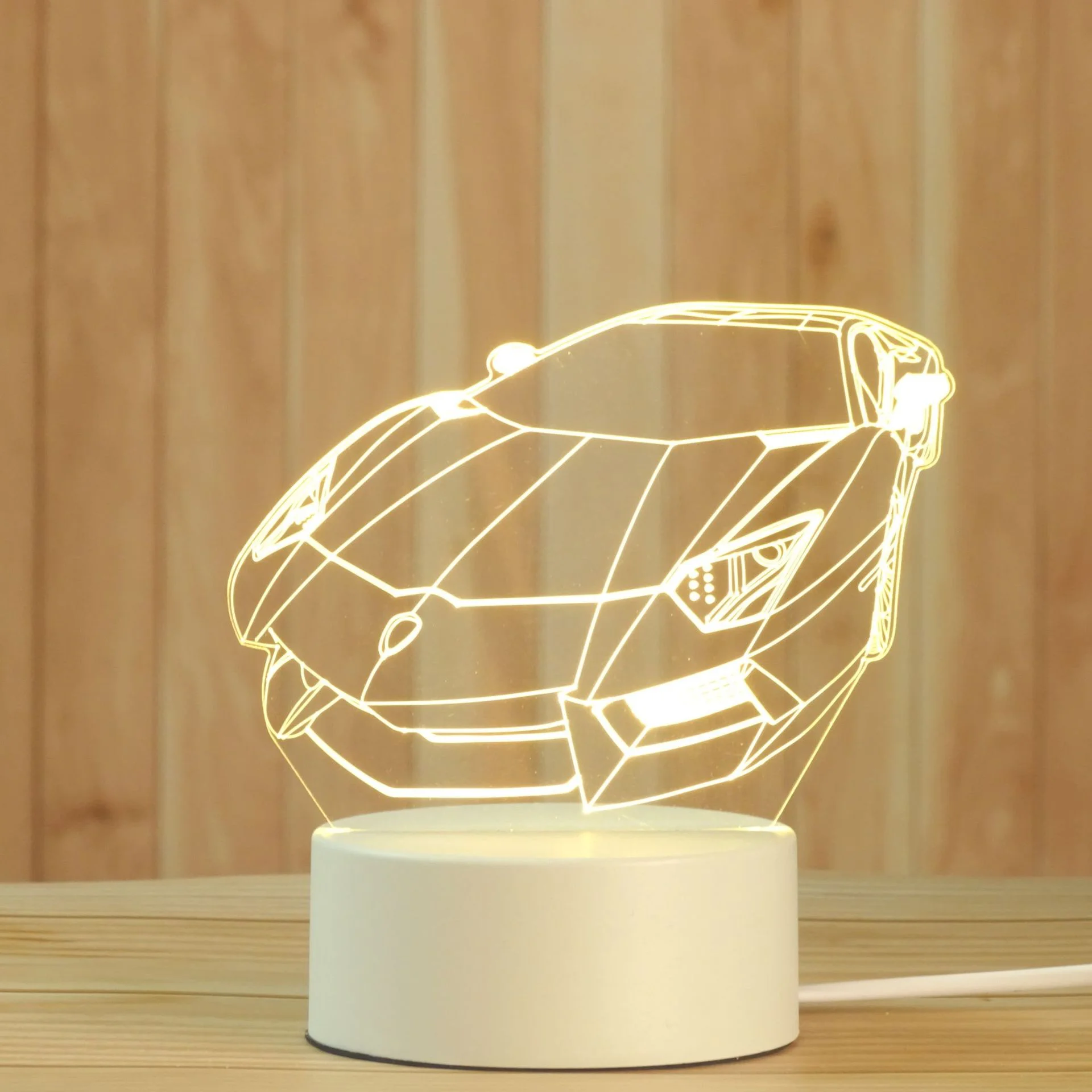 Вишнёвый детский ночник LED