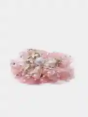 Кораллово-розовый бант для волос на резинке/бантик для девочки