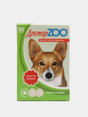 Мультивитаминное лакомство для собак "Доктор ZOO" со вкусом печени с биотином