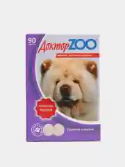 Мультивитаминное лакомство для собак Доктор ZOO "Лосось с биотином", 90 таблеток