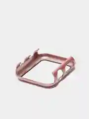 Белый бампер накладка чехол на корпус часов со стеклом Apple Watch (Эпл вотч) 38 mm