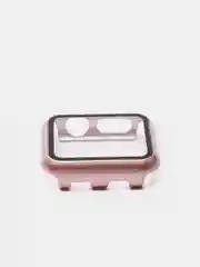 Белый бампер накладка чехол на корпус часов со стеклом Apple Watch (Эпл вотч) 38 mm