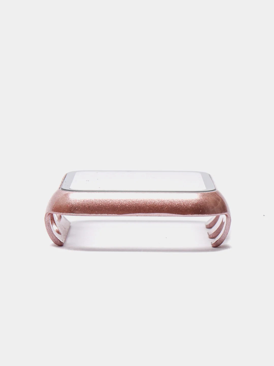 Белый бампер накладка чехол на корпус часов со стеклом Apple Watch (Эпл вотч) 38 mm