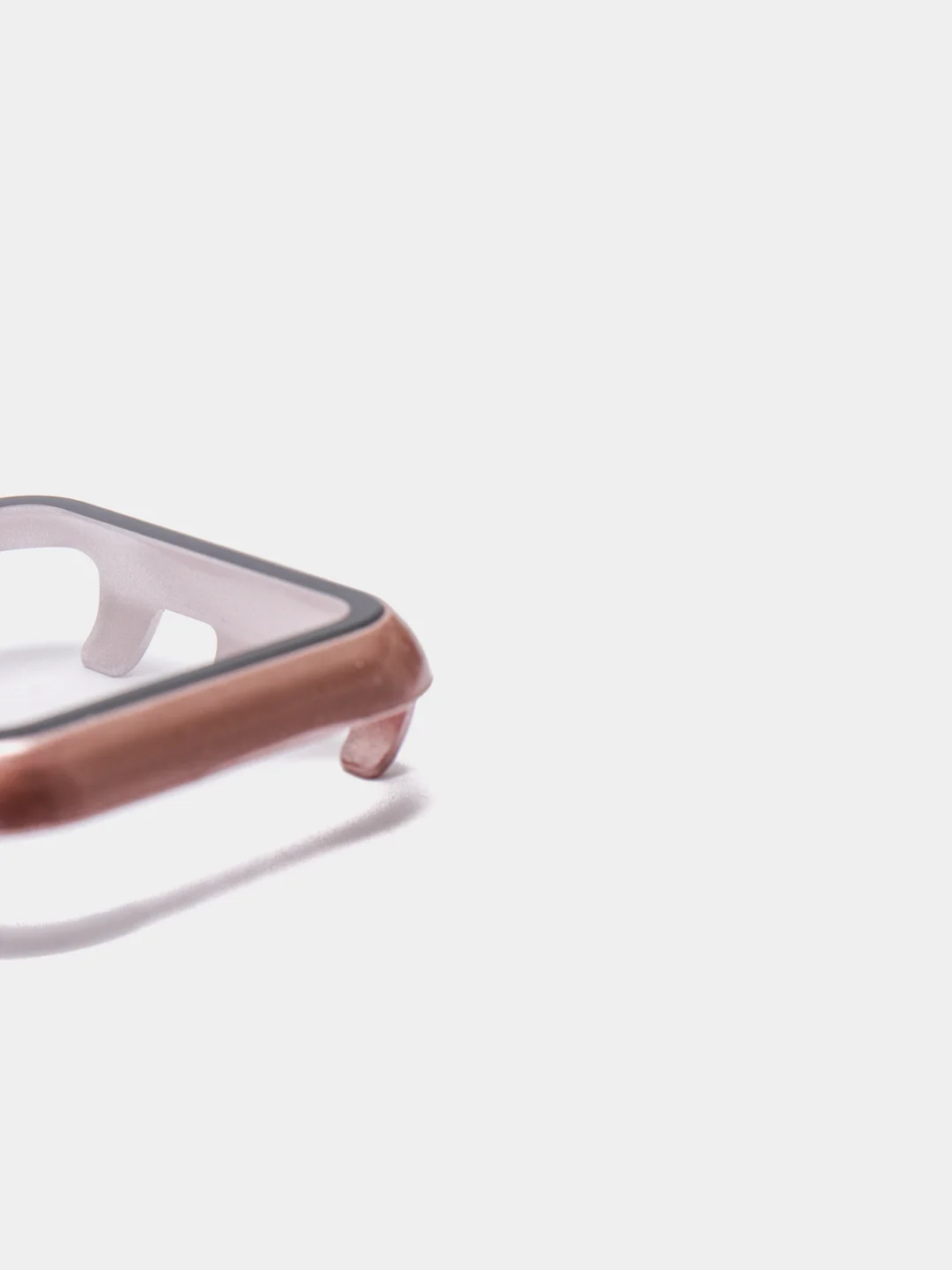 Белый бампер накладка чехол на корпус часов со стеклом Apple Watch (Эпл вотч) 38 mm