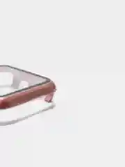 Белый бампер накладка чехол на корпус часов со стеклом Apple Watch (Эпл вотч) 38 mm