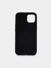 Черный силиконовый чехол iPhone 13 / 13 Pro / 13 Pro Max, противоударный, с магнитом и кольцом