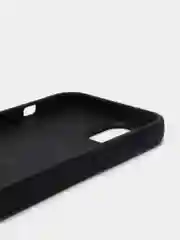 Черный силиконовый чехол iPhone 13 / 13 Pro / 13 Pro Max, противоударный, с магнитом и кольцом